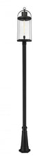 Z-Lite Roundhouse 1 Light Outdoor Post Mounted Fixture in Black Finish Model: 569PHXL-519P-BK
