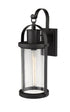 Z-Lite Roundhouse 1 Light Outdoor Wall Light in Black Finish Model: 569B-BK