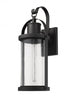 Z-Lite Roundhouse 1 Light Outdoor Wall Light in Black Finish Model: 569B-BK