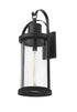 Z-Lite Roundhouse 1 Light Outdoor Wall Light in Black Finish Model: 569XL-BK