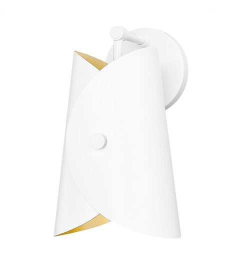 Z-Lite Salone 1 Light Wall Sconce in Matte Black Finish Model: 1951-1S-MB