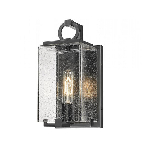 Z-Lite Sana 1 Light Outdoor Wall Light in Black Finish Model: 592S-BK