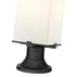 Z-Lite Sana 2 Light Outdoor Pier Mounted Fixture in Black Finish Model: 593PHMR-553PM-BK