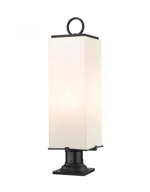 Z-Lite Sana 3 Light Outdoor Pier Mounted Fixture in Black Finish Model: 592PHBR-533PM-BK