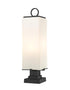 Z-Lite Sana 3 Light Outdoor Pier Mounted Fixture in Black Finish Model: 592PHBS-SQPM-BK