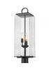 Z-Lite Sana 3 Light Outdoor Post Mount Fixture in Black Finish Model: 592PHBR-BK