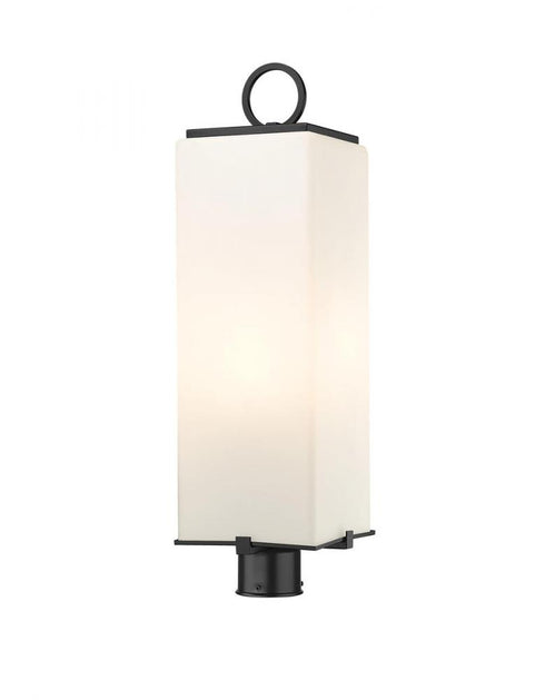 Z-Lite Sana 3 Light Outdoor Post Mount Fixture in Black Finish Model: 592PHBR-BK