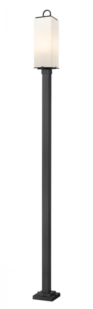 Z-Lite Sana 3 Light Outdoor Post Mounted Fixture in Black Finish Model: 592PHBS-536P-BK
