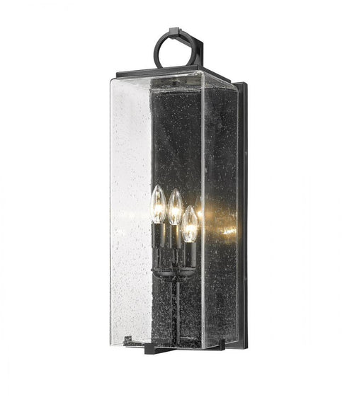 Z-Lite Sana 3 Light Outdoor Wall Light in Black Finish Model: 592B-BK