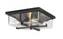 Z-Lite Sana 4 Light Outdoor Flush Mount in Black Finish Model: 592F-BK