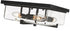 Z-Lite Sana 4 Light Outdoor Flush Mount in Black Finish Model: 592F-BK