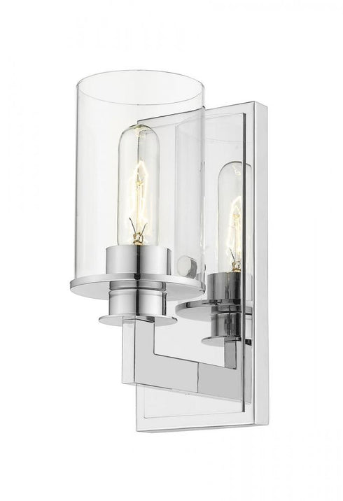 Z-Lite Savannah 1 Light Wall Sconce in Brushed Nickel Finish Model: 412-1S