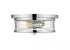 Z-Lite Savannah 2 Light Flush Mount in Brushed Nickel Finish Model: 412F11