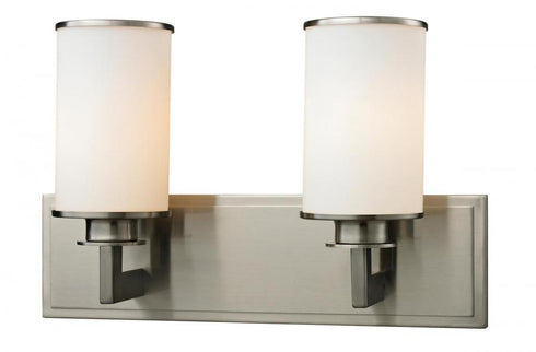 Z-Lite Savannah 2 Light Vanity in Brushed Nickel Finish Model: 412-2V