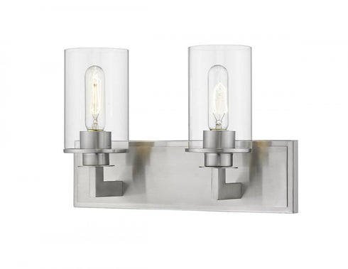 Z-Lite Savannah 2 Light Vanity in Brushed Nickel Finish Model: 412-2V