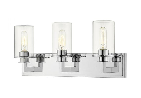 Z-Lite Savannah 3 Light Vanity in Brushed Nickel Finish Model: 462-3V-BN