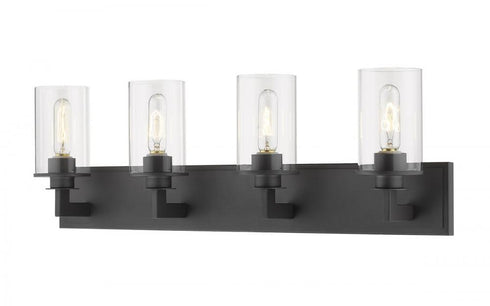 Z-Lite Savannah 4 Light Vanity in Brushed Nickel Finish Model: 412-4V