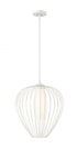 Z-Lite Savanti 1 Light Pendant in Matte Black Finish Model: 7507-18MB