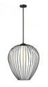 Z-Lite Savanti 1 Light Pendant in Matte Black Finish Model: 7507-22MB