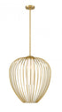 Z-Lite Savanti 1 Light Pendant in Matte Black Finish Model: 7507-22MB