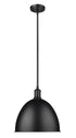 Z-Lite Sawyer 1 Light Pendant in Brushed Nickel Finish Model: 4500P12-BN