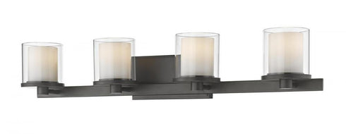Z-Lite Schema 4 Light Vanity in Bronze Finish Model: 1918-4V-BRZ-LED