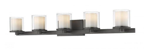 Z-Lite Schema 5 Light Vanity in Bronze Finish Model: 1918-5V-BRZ-LED