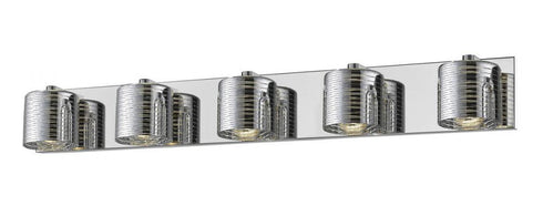 Z-Lite Sempter 5 Light Vanity in Chrome Finish Model: 911-5V-LED