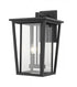 Z-Lite Seoul 2 Light Outdoor Wall Light in Black Finish Model: 571B-BK