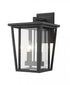 Z-Lite Seoul 2 Light Outdoor Wall Light in Black Finish Model: 571M-BK