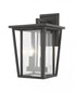 Z-Lite Seoul 2 Light Outdoor Wall Light in Black Finish Model: 571M-BK