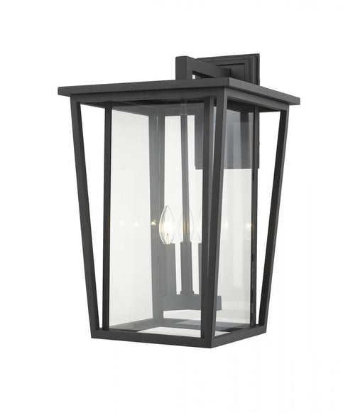 Z-Lite Seoul 3 Light Outdoor Wall Light in Black Finish Model: 571XL-BK