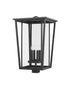 Z-Lite Seoul 4 Light Outdoor Post Mount Fixture in Black Finish Model: 571PHXXLS-BK