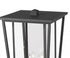 Z-Lite Seoul 4 Light Outdoor Post Mounted Fixture in Black Finish Model: 571PHXXLR-511P-BK