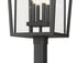 Z-Lite Seoul 4 Light Outdoor Post Mounted Fixture in Black Finish Model: 571PHXXLS-536P-BK