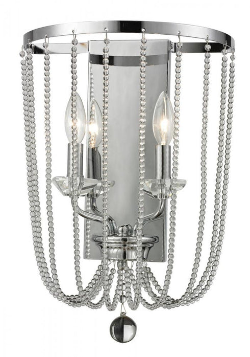 Z-Lite Serenade 2 Light Wall Sconce in Chrome Finish Model: 429-2W-CH