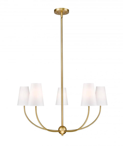Z-Lite Shannon 5 Light Chandelier in Brushed Nickel Finish Model: 3040-32BN