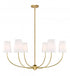 Z-Lite Shannon 6 Light Chandelier in Brushed Nickel Finish Model: 3040-42BN