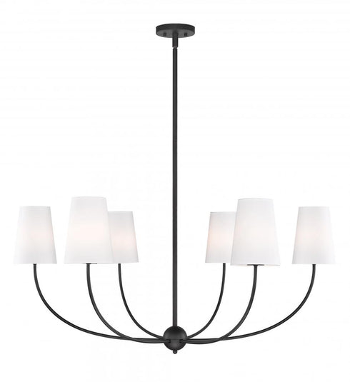Z-Lite Shannon 6 Light Chandelier in Brushed Nickel Finish Model: 3040-42BN