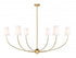 Z-Lite Shannon 6 Light Chandelier in Brushed Nickel Finish Model: 3040-62BN