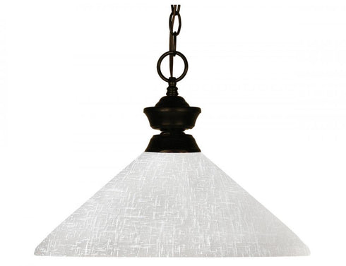 Z-Lite Shark 1 Light Pendant in Brushed Nickel Finish Model: 100701BN-AMO14