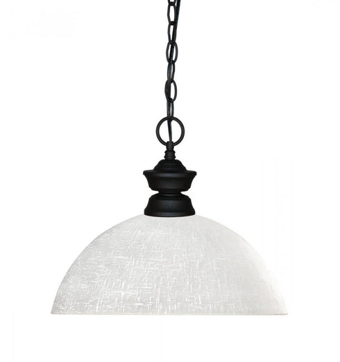 Z-Lite Shark 1 Light Pendant in Brushed Nickel Finish Model: 100701BN-DMO14