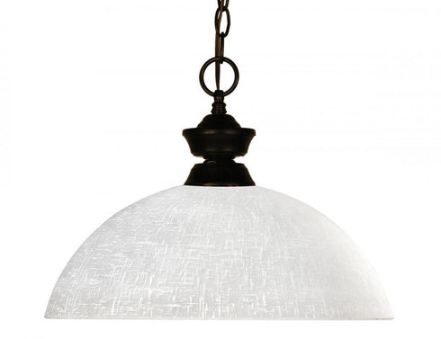 Z-Lite Shark 1 Light Pendant in Brushed Nickel Finish Model: 100701BN-DMO14