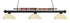 Z-Lite Shark 3 Light Billiard in Brushed Nickel Finish Model: 170BN-DGM14