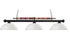 Z-Lite Shark 3 Light Billiard in Brushed Nickel Finish Model: 170BN-DGM14