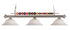 Z-Lite Shark 3 Light Billiard in Brushed Nickel Finish Model: 170BN-GM16