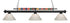 Z-Lite Shark 3 Light Billiard in Brushed Nickel Finish Model: 170BN-PGR