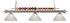 Z-Lite Shark 3 Light Billiard in Brushed Nickel Finish Model: 170BN-PGR