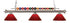 Z-Lite Shark 3 Light Billiard in Brushed Nickel Finish Model: 170BN-PGR