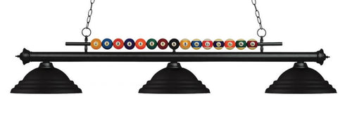 Z-Lite Shark 3 Light Billiard in Brushed Nickel Finish Model: 170BN-SBN
